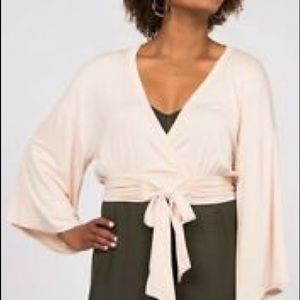 Kimono Tie Top stone / cream